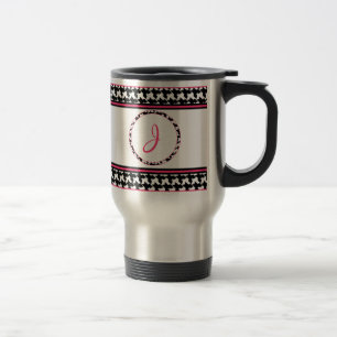 Houndstooth Travel Mug