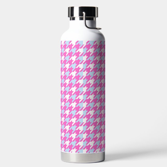 Houndstooth water bottle (Left)
