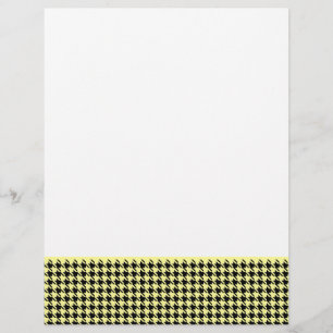 Houndstooth Yellow and Black
