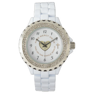 HOUR OF DIVINE MERCY RHINESTONE WATCH
