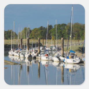 Hourdel port at Cayeux sur Mer Square Sticker