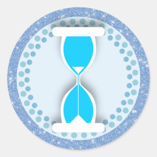Hourglass Classic Round Sticker