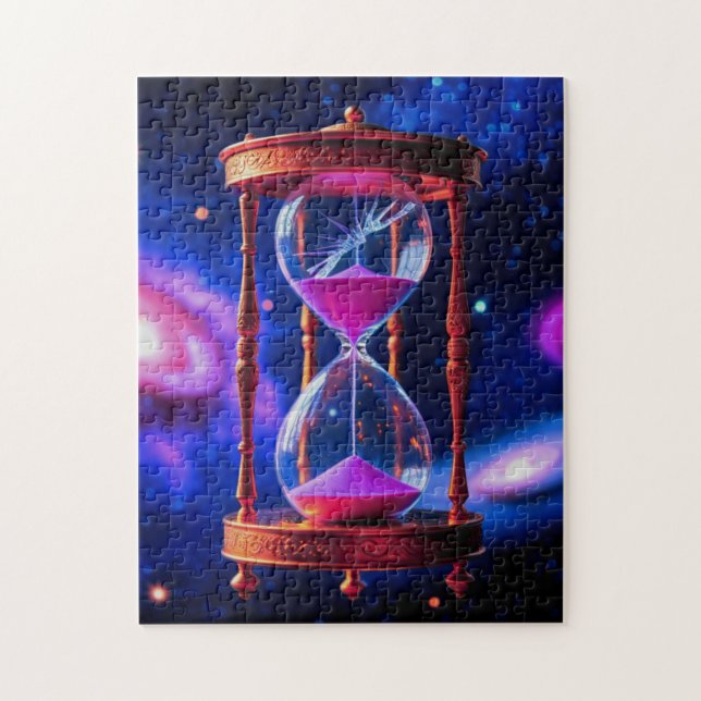 Hourglass in Space Jigsaw Puzzle (Vertical)