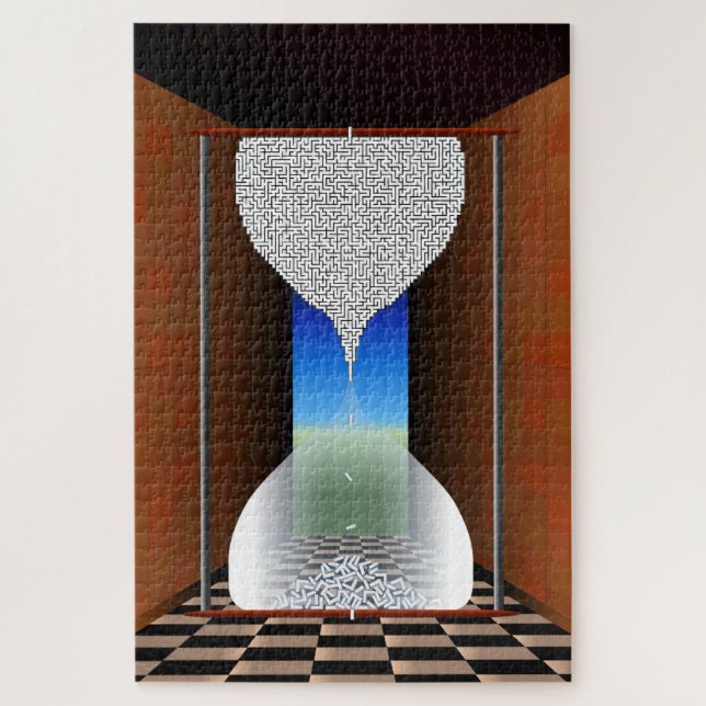 Hourglass Maze Jigsaw Puzzle (Vertical)