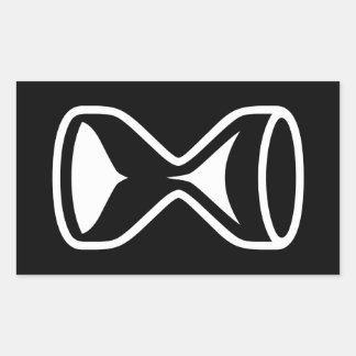 Hourglass Rectangular Sticker