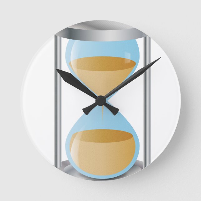hourglass round clock (Front)