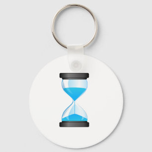Hourglass Sand Timer Key Ring