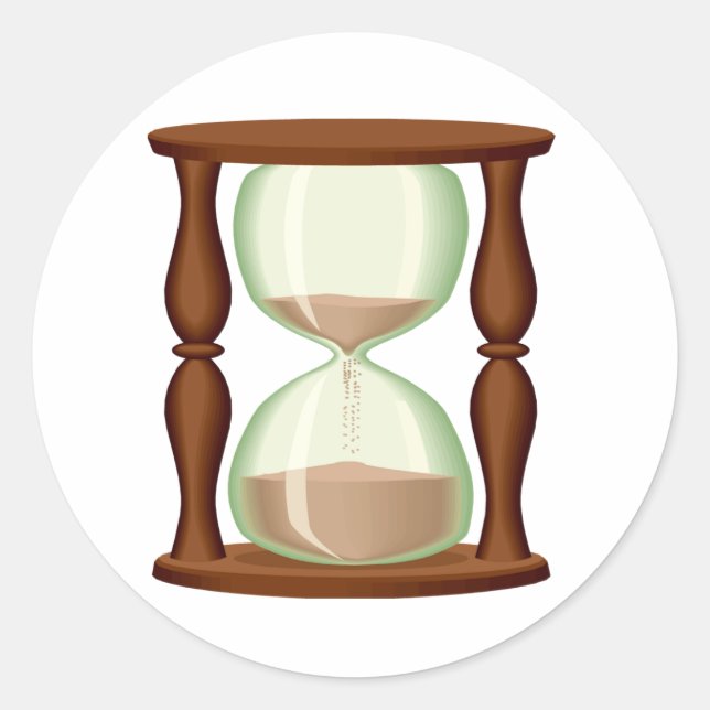 Hourglass Sands Classic Round Sticker (Front)