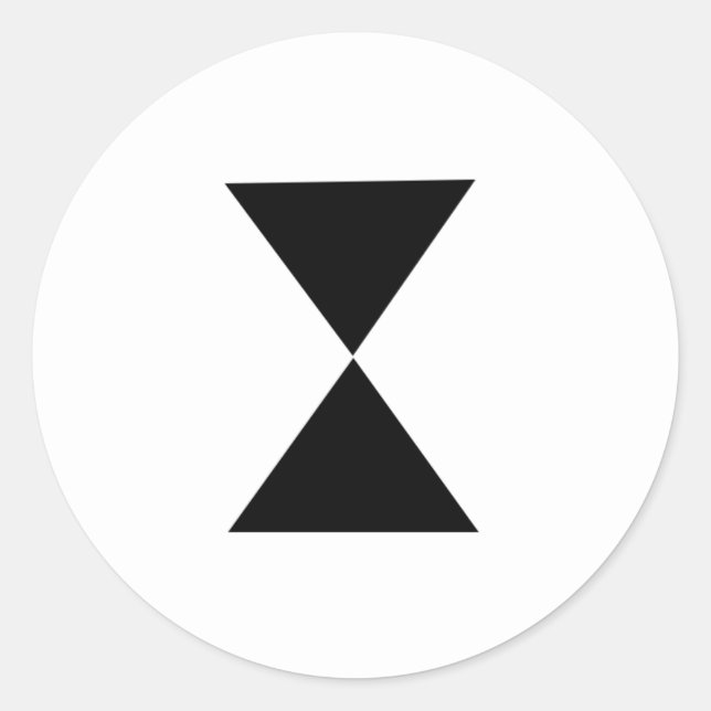 Hourglass sticker (Front)