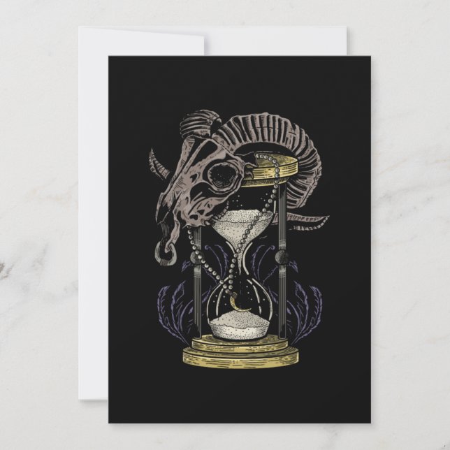 Hourglass Time Travel Science Fiction Timeless Gif Invitation (Front)