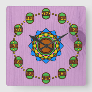 Hours in the Old Woodshed Square Wall Clock