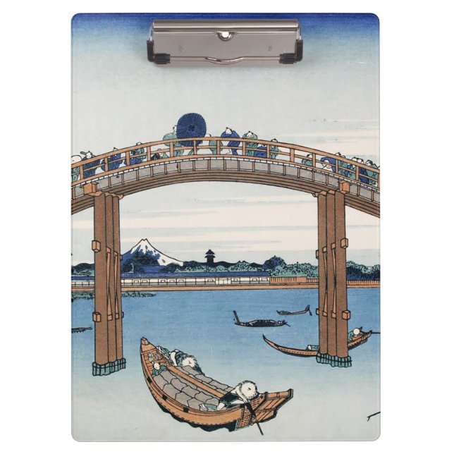 Housai  Mount Fuji seen from below Men's Bridge    Clipboard (Front)