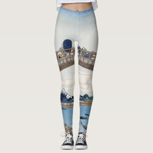 Housai Mount Fuji seen from below Men's Bridge Leggings