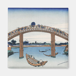 Housai Mount Fuji seen from below Men's Bridge Magnet