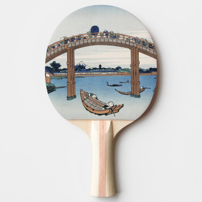 Housai  Mount Fuji seen from below Men's Bridge    Ping Pong Paddle (Front)