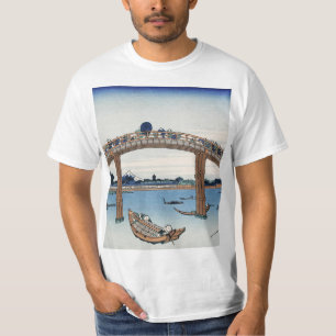Housai  Mount Fuji seen from below Men's Bridge    T-Shirt