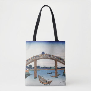 Housai Mount Fuji seen from below Men's Bridge Tote Bag