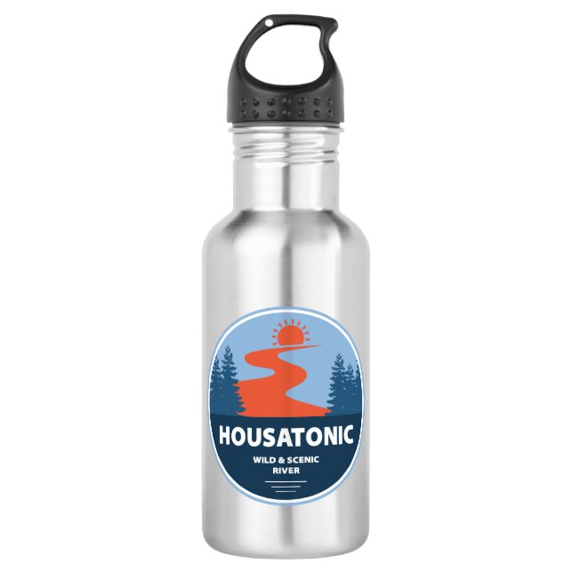 Housatonic Wild And Scenic River Connecticut 532 Ml Water Bottle (Front)