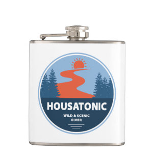 Housatonic Wild And Scenic River Connecticut Hip Flask
