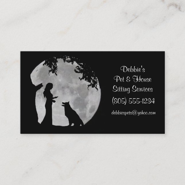 House and Pet Sitting Business Card (Front)