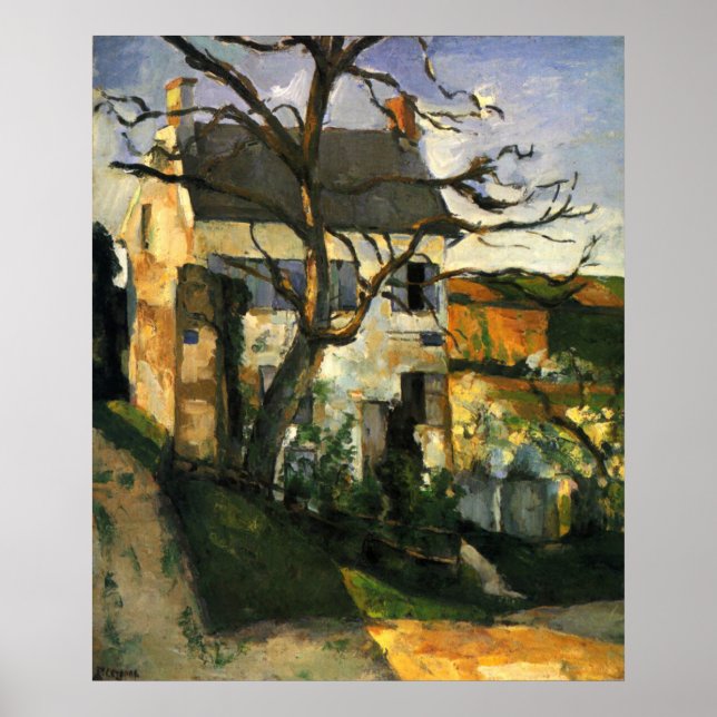 House and Tree - Paul Cezanne - c1873 Poster (Front)