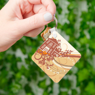 House Art Keychain