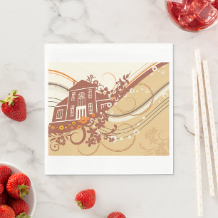 House Art Paper Napkins