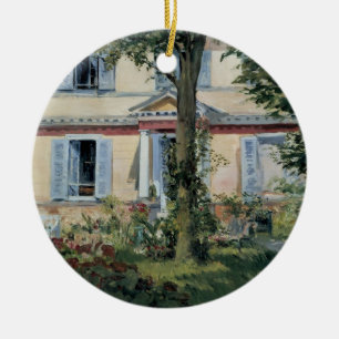House at Rueil by Edouard Manet, Vintage Fine Art Ceramic Tree Decoration