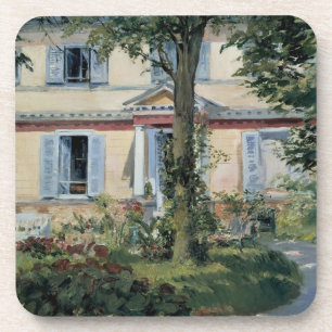 House at Rueil by Edouard Manet, Vintage Fine Art Coaster