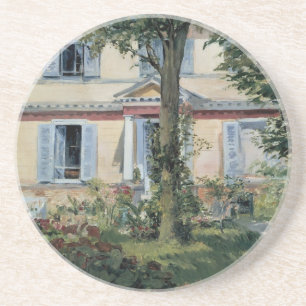 House at Rueil by Edouard Manet, Vintage Fine Art Coaster