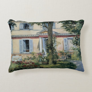 House at Rueil by Edouard Manet, Vintage Fine Art Decorative Cushion