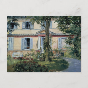 House at Rueil by Edouard Manet, Vintage Fine Art Postcard