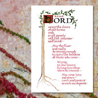HOUSE BLESSING WELCOME STRONG LOVE PEACE