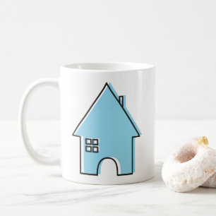 House(blue) Coffee Mug