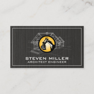 House Blue Print   Architect   Construction Logo Business Card