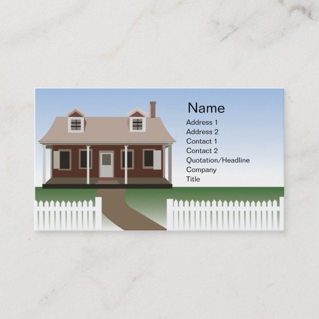 House - Business Card (Front)