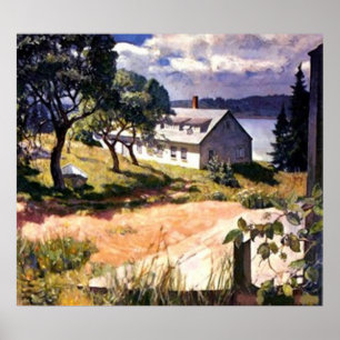 House By The Lake - Print