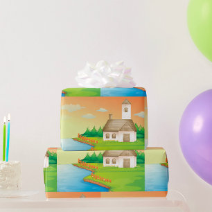 House By The River  Wrapping Paper