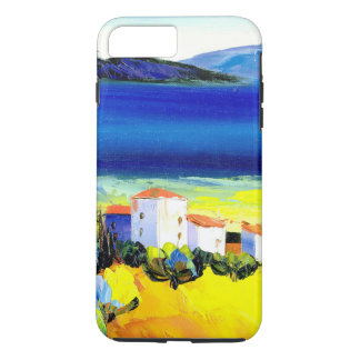 house by the sea colourful oil painting travel fun iPhone 8 plus/7 plus case