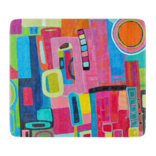 House Call 6 x 7 Deco Glass Cutting Board