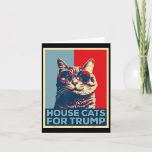 House Cats For Trump 2024 Card