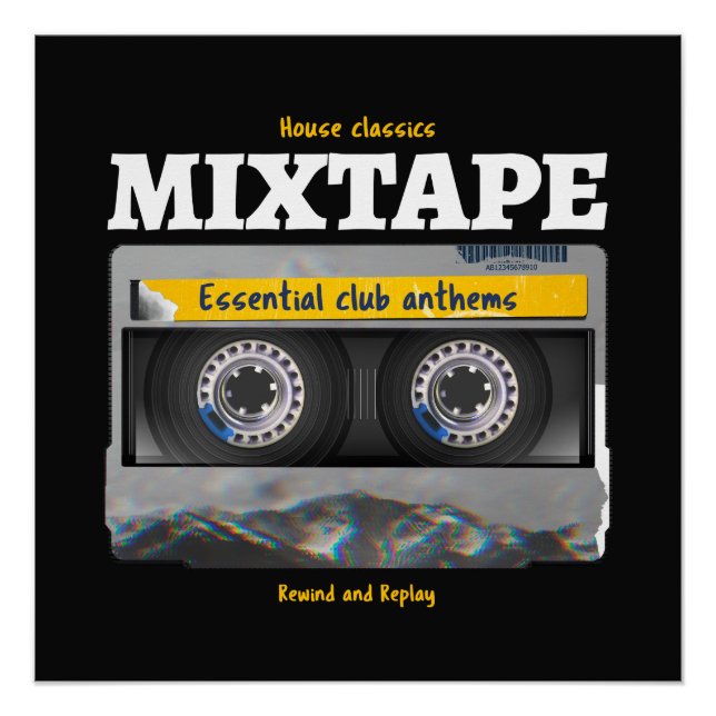 House Classics Mixtape Club Anthems Poster (Front)