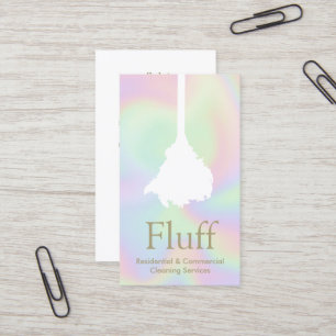 House Cleaner Feather Duster Cleaning Service Business Card
