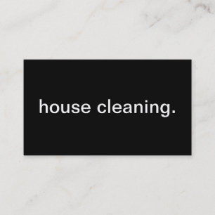 House Cleaning Business Card