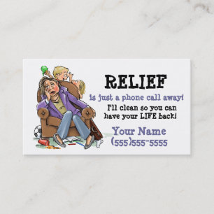 House cleaning business card_2 business card