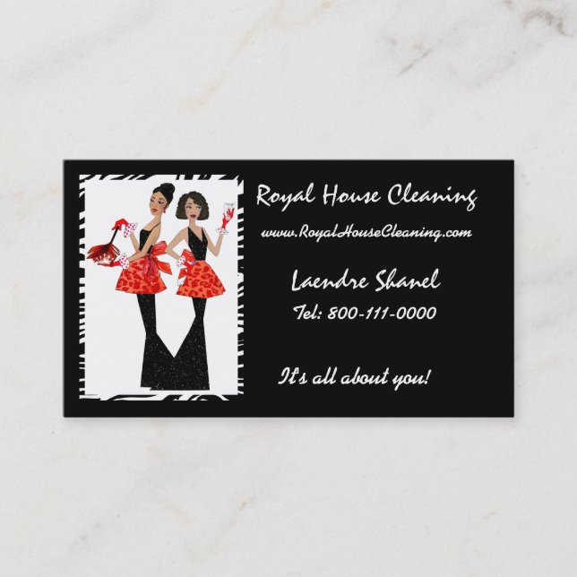 House Cleaning Business Cards (Front)