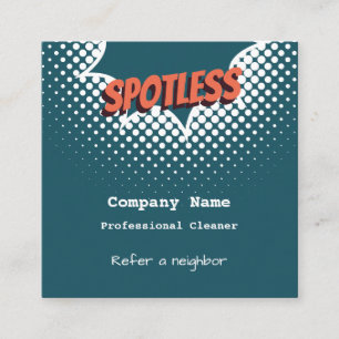 House Cleaning Business Refer A Neighbour Card