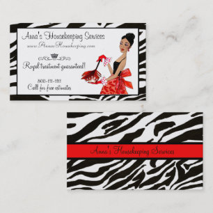 House Cleaning Diva / African American Diva Business Card