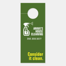 House Cleaning Door Hanger