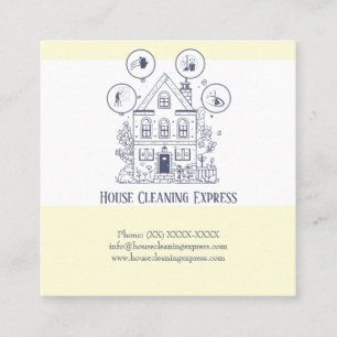 House Cleaning Express Appointment Card